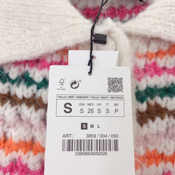 Zara strip knit cardigan - Picture 4 of 14